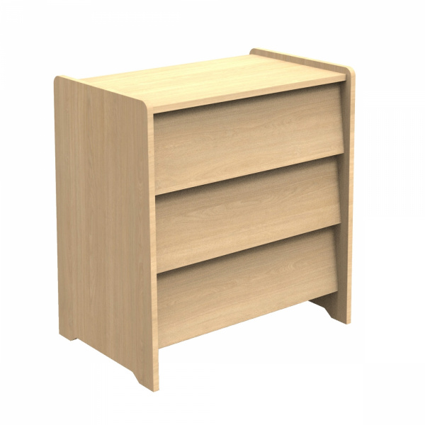 Chambre bébé duo lit 70x140cm + commode cannelle + plan à langer offert Sauthon meubles