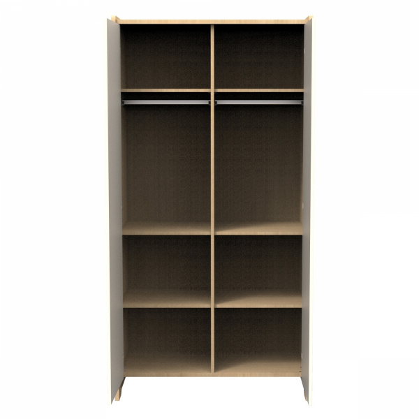 Chambre bébé trio lit 70x140cm + commode + armoire vanille + plan à langer offert Sauthon meubles