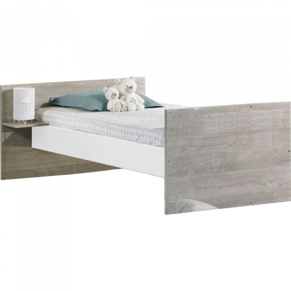 Lit chambre transformable 60x120cm en lit junior 90x190cm loft Sauthon meubles