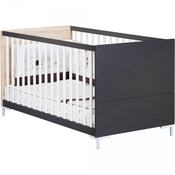 Little big bed 140x70cm dark grey