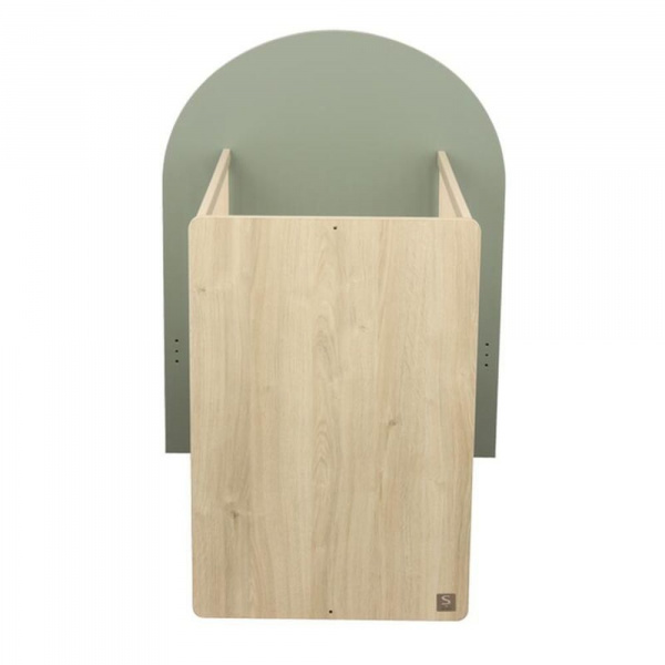 Chambre duo lit bebe 120x60 chambre duo arche lit transformable + commode/bureau saugeen 90x190 - coloris sauge arche+commode a langer evolutive en bu Sauthon meubles