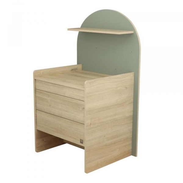 Chambre duo lit bebe 120x60 chambre duo arche lit transformable + commode/bureau saugeen 90x190 - coloris sauge arche+commode a langer evolutive en bu Sauthon meubles