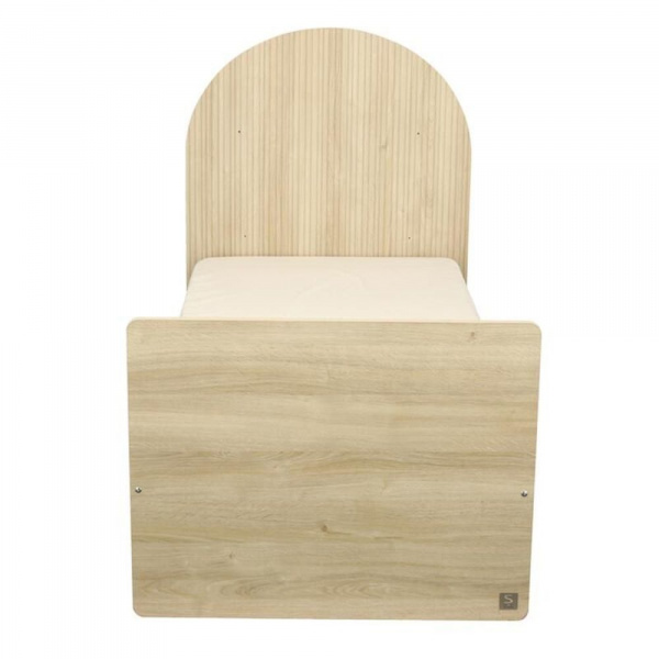 Chambre duo arche lit transformable + commode/bureau chêne Sauthon meubles