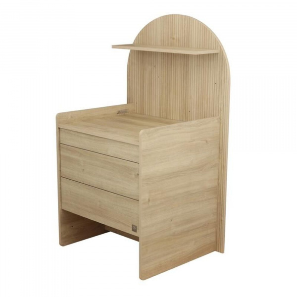 Chambre duo arche lit transformable + commode/bureau chêne Sauthon meubles
