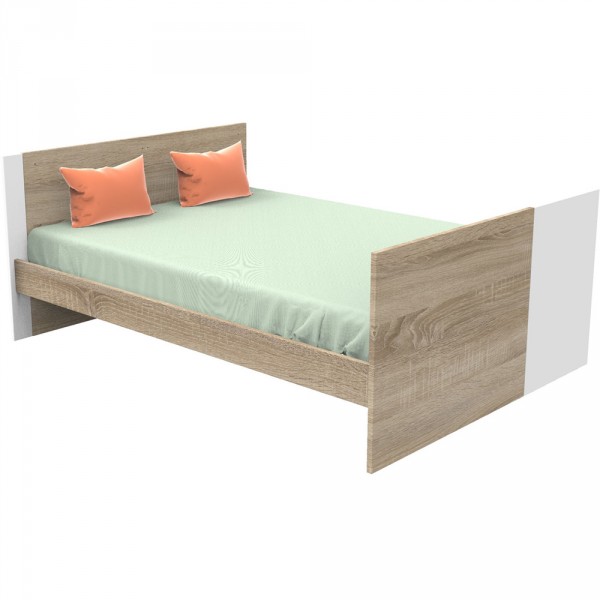 Lit 70x140 évolutif en 90x190 puis 140x190 nova blanc lin Sauthon meubles