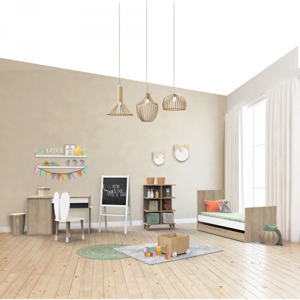 Lit 70x140cm nova blanc lin Sauthon meubles