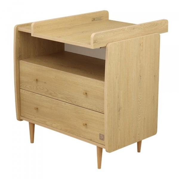 Plan à langer pour commode 2 tiroirs 1 niche my love Sauthon meubles