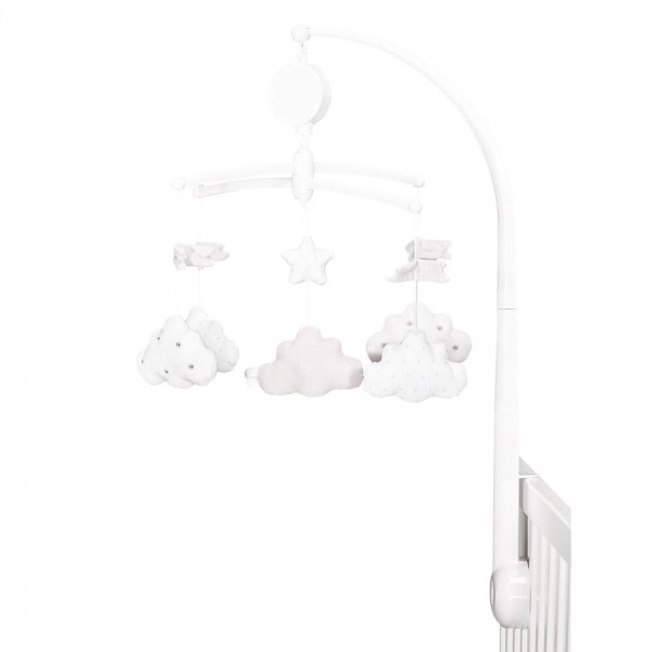 Mobile bébé musical lily grey Sauthon baby deco
