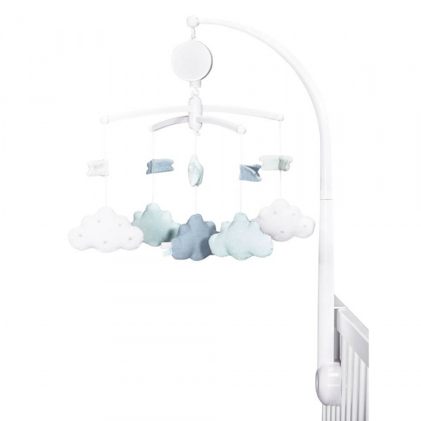 Mobile bébé musical lily mint Sauthon baby deco