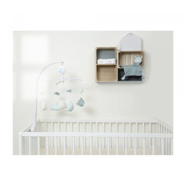 Mobile bébé musical lily mint Sauthon baby deco
