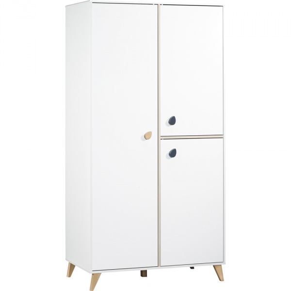 Chambre bébé trio lit + commode + armoire oslo bouton goutte + plan à langer offert Sauthon meubles