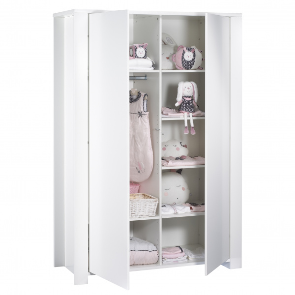 Armoire chambre bébé loft blanc Sauthon meubles
