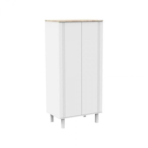 Armoire 2 portes eleonore blanc Sauthon meubles