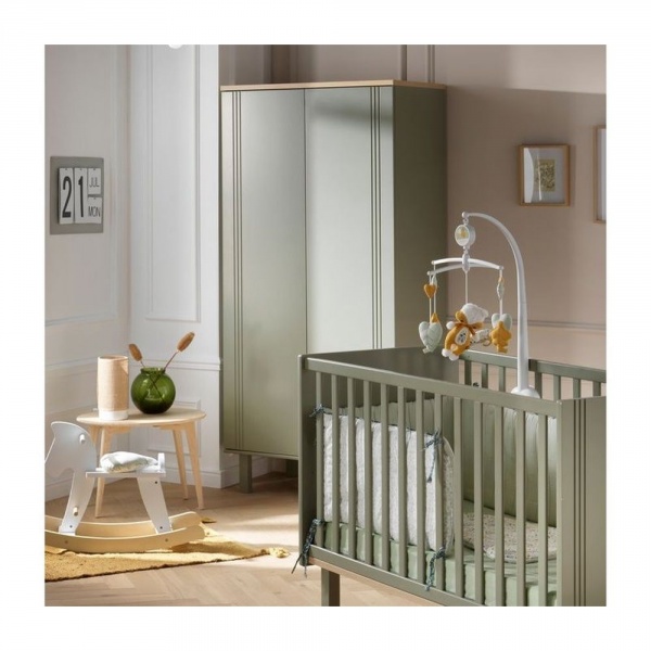 Armoire 2 portes eleonore kaki Sauthon meubles