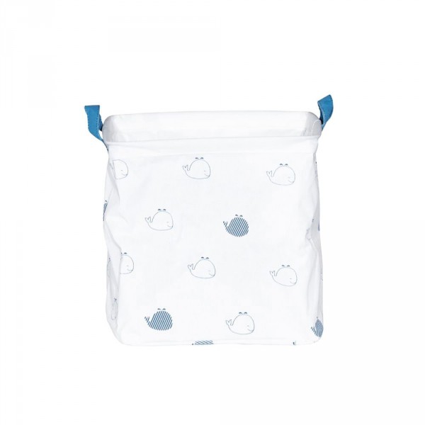 Cube de rangement blue baleine Sauthon baby deco