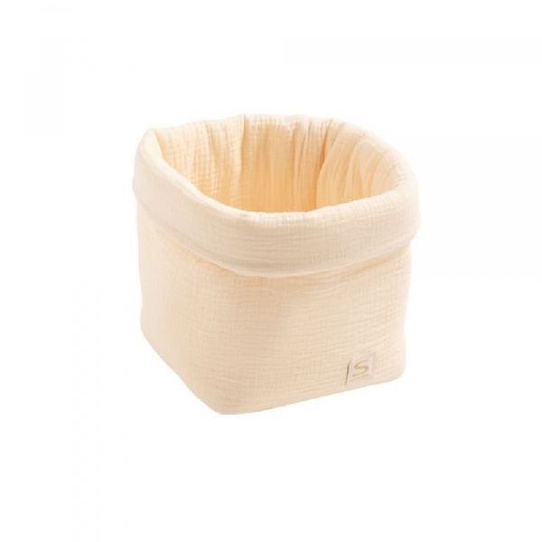 Panier de rangement uni vanilla Sauthon baby deco