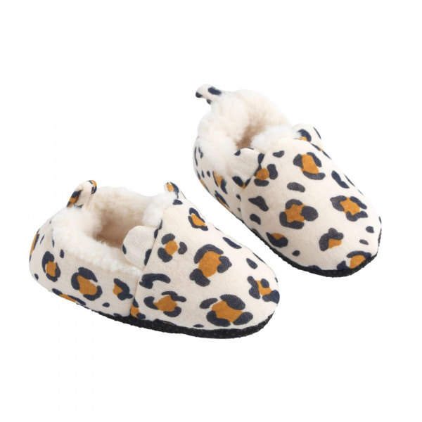 Chaussons bébé 0-6 mois léopard Sauthon baby deco