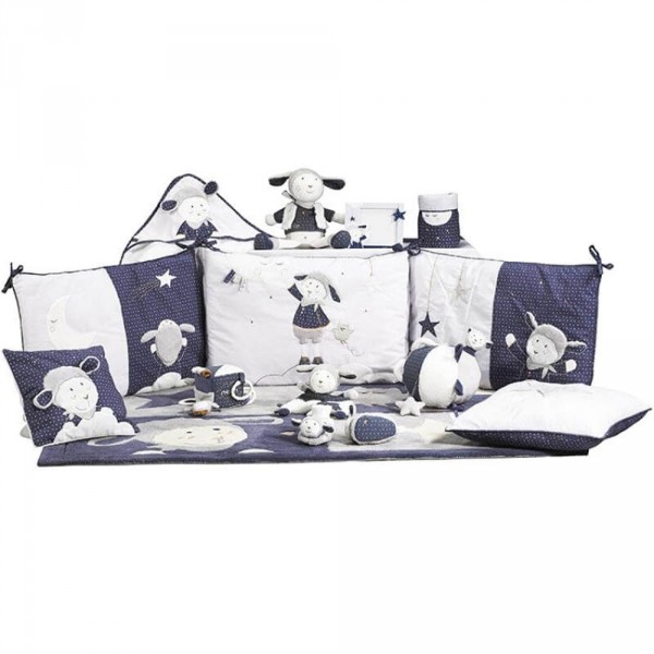 Coussin déco étoile merlin 40x40cm Sauthon baby deco