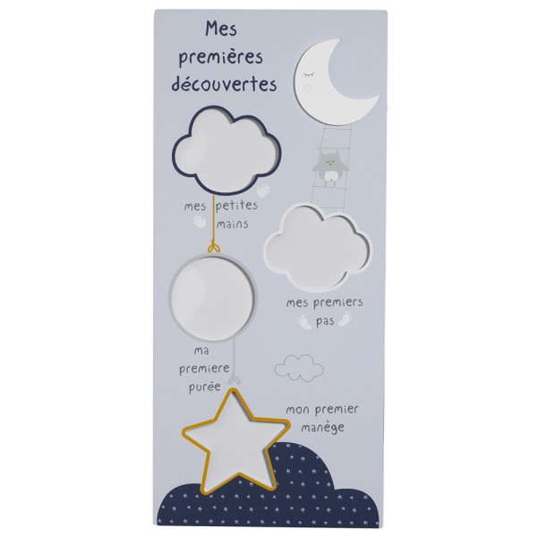 Pêle-mêle photo bébé ma première année merlin Sauthon baby deco