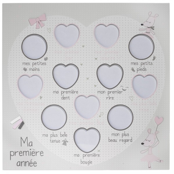 Pêle-mêle photo ma première année lilibelle Sauthon baby deco