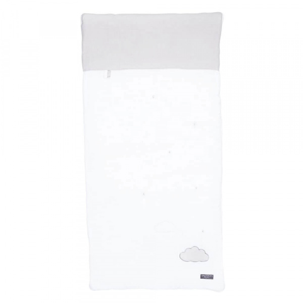 Edredon bébé 60x120cm lily grey Sauthon baby deco