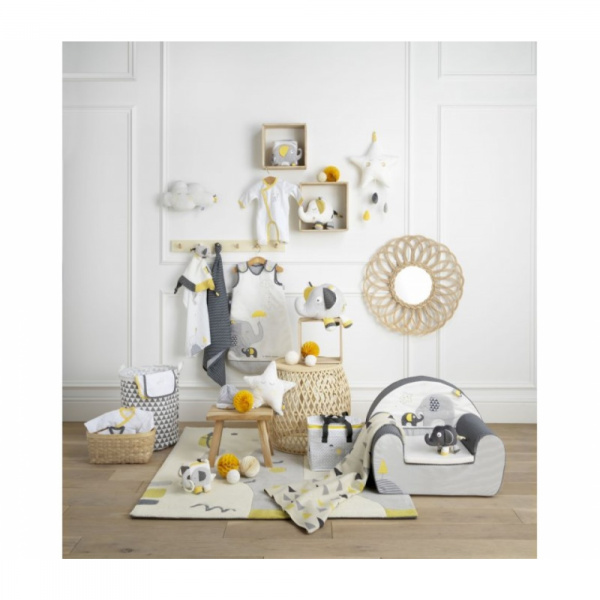 Couverture bébé en maille 80x100cm babyfan Sauthon baby deco