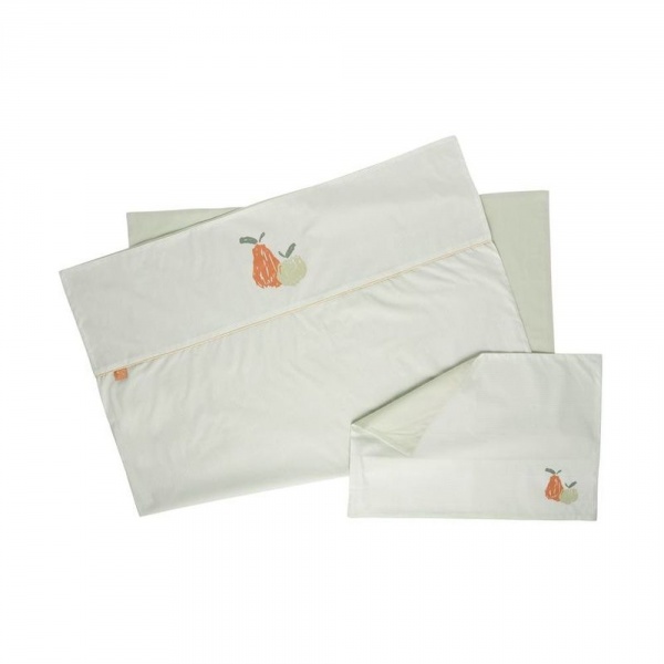 Housse de couette et taie d'oreiller botanica Sauthon baby deco