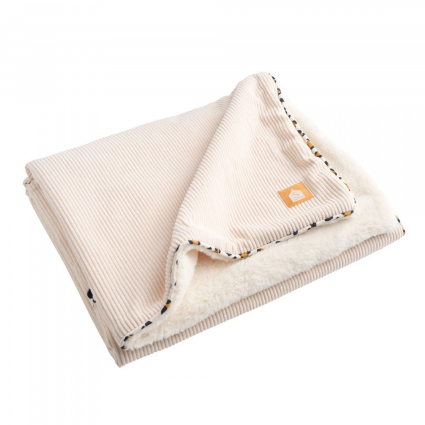 Couverture bébé 75 x 100 cm léopard velours Sauthon baby deco