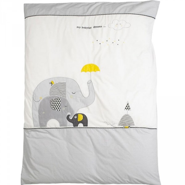 Housse de couette + taie d'oreiller babyfan Sauthon baby deco