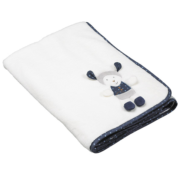 Couverture bébé 75x100cm merlin Sauthon baby deco