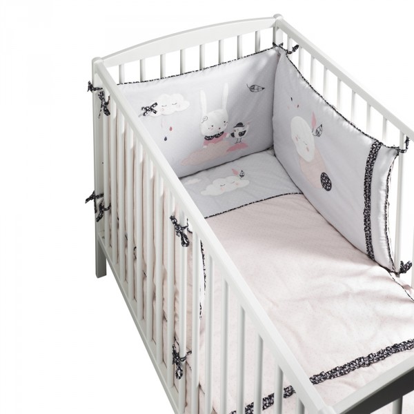 Edredon bébé 60x120cm miss fleur de lune Sauthon baby deco