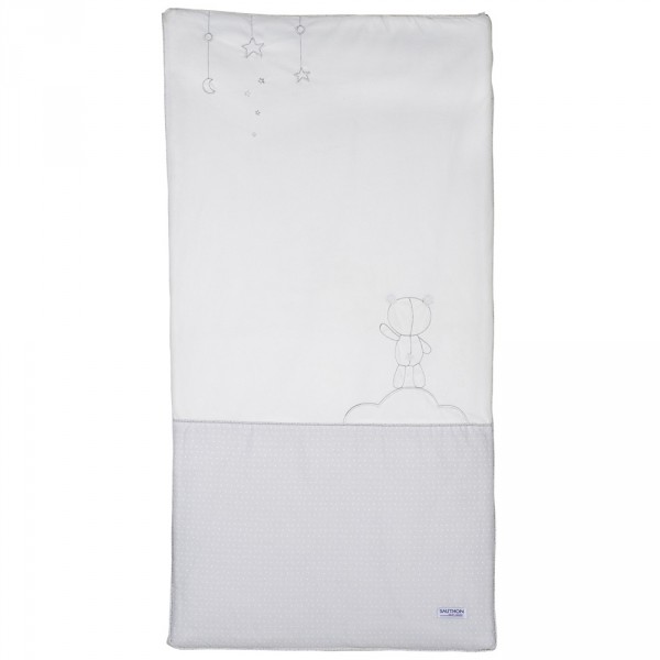Edredon bébé 60x120cm céleste Sauthon baby deco