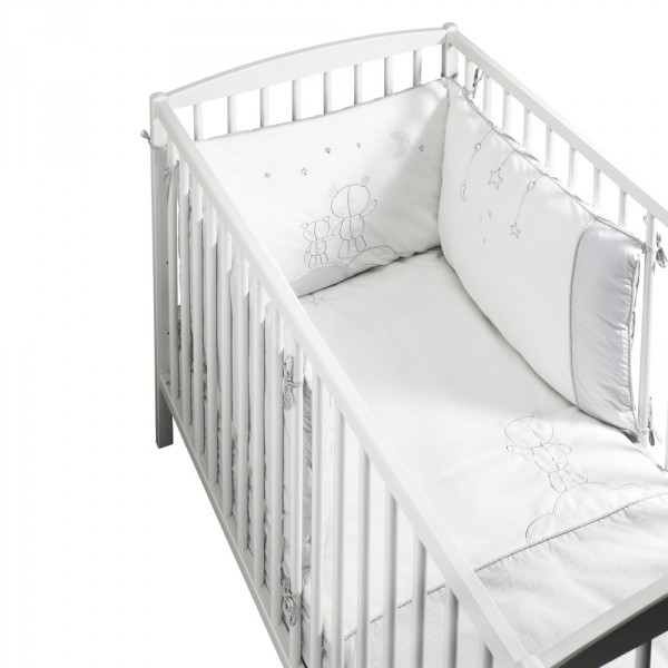 Edredon bébé 60x120cm céleste Sauthon baby deco