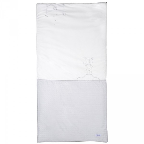 Edredon bébé 70x140cm céleste Sauthon baby deco