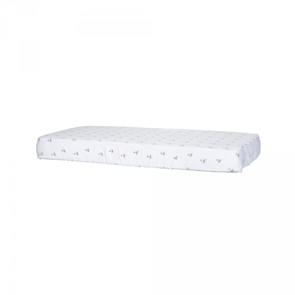 2 draps housse en lange et coton bio pour 60x120 et 70x140 timouki Sauthon baby deco