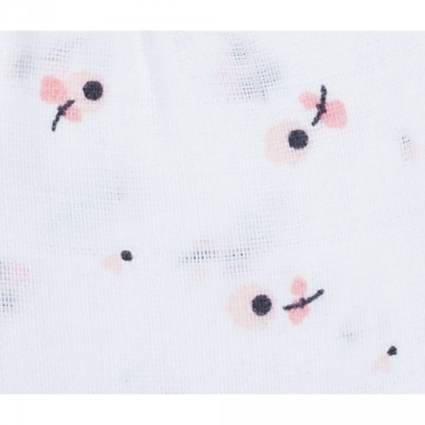 2 draps housse en lange et coton bio pour 60x120 et 70x140 miss fleur de lune Sauthon baby deco