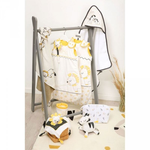 Gigoteuse ouatinée 0-6 mois pluche et pompon Sauthon baby deco