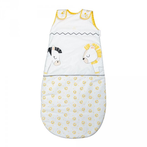 Gigoteuse ouatinée 6-24 mois pluche et pompon Sauthon baby deco