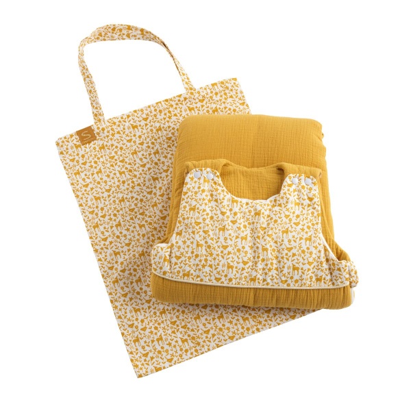 Gigoteuse hiver 6-24 mois jaune topaze promenons nous Sauthon baby deco