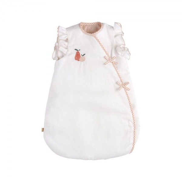 Gigoteuse naissance écrue à volants botanica Sauthon baby deco