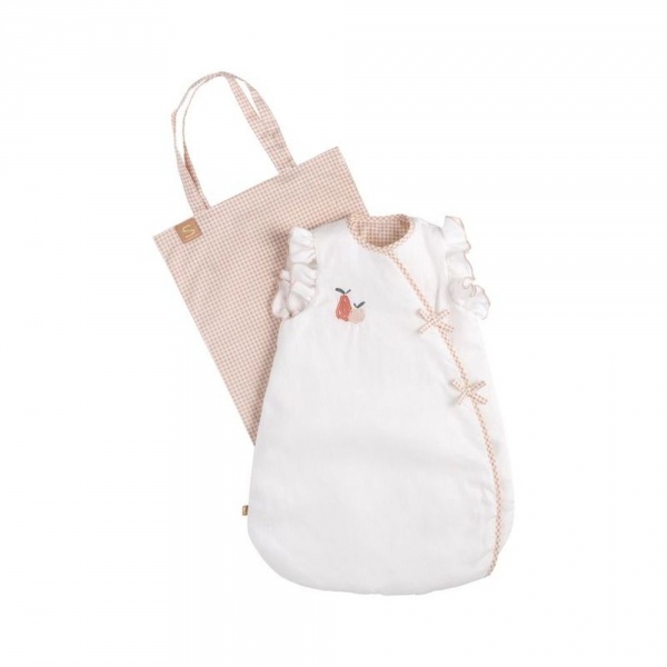 Gigoteuse naissance écrue à volants botanica Sauthon baby deco