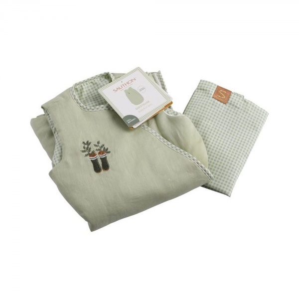 Gigoteuse naissance verte botanica Sauthon baby deco