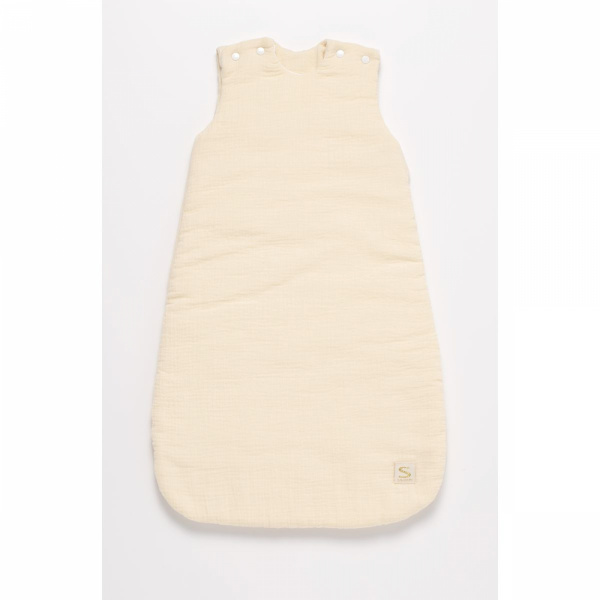 Gigoteuse 0-6 mois avec doudou mouchoir uni vanilla Sauthon baby deco