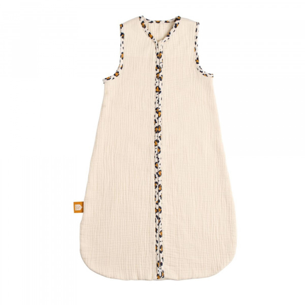Gigoteuse bébé été en gaze de coton détails léopard 0-6 mois Sauthon baby deco