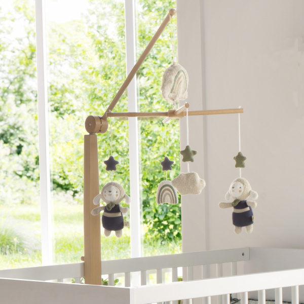 Mobile en bois petit nuage Sauthon baby deco