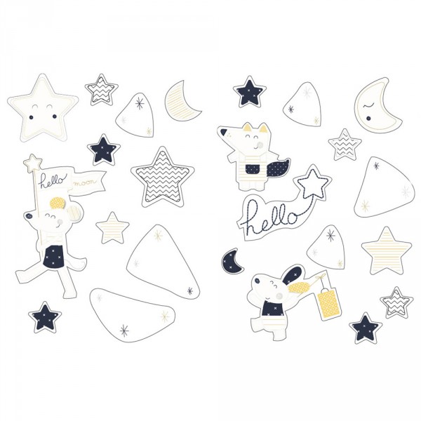 Stickers muraux hello Sauthon baby deco