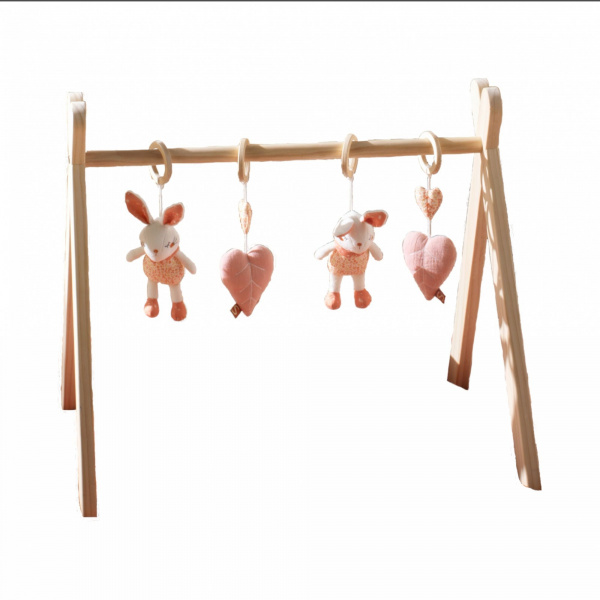 Tapis de parc et arche d'éveil avec jouets esmée Sauthon baby deco