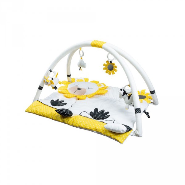 Tapis d'éveil pluche et pompon Sauthon baby deco