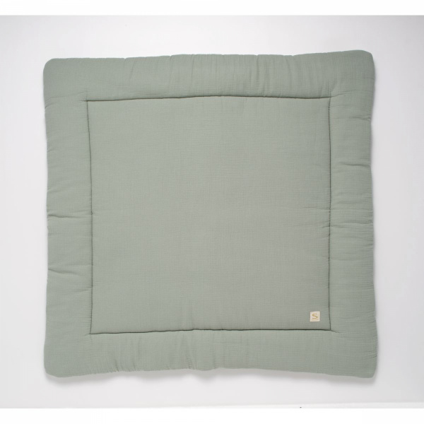 Tapis de parc uni sauge Sauthon baby deco