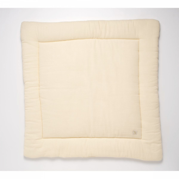 Tapis de parc uni vanilla Sauthon baby deco